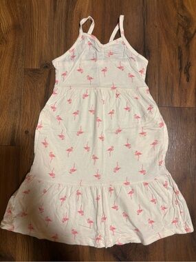 Old Navy Girls’ Sleeveless Flamingo Dress - Cream XS